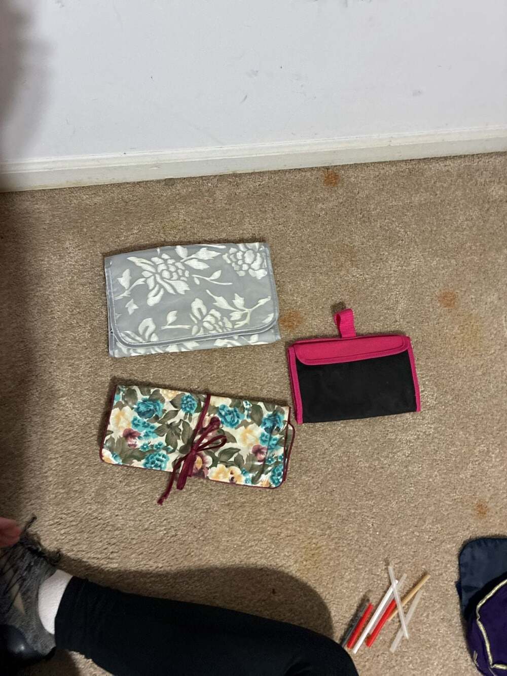 Bath & Body Works Floral Print Hanging Toiletry Travel Bag